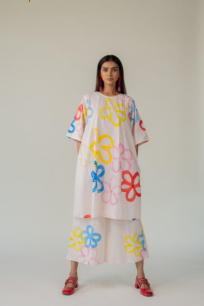Bubble Bloom Embroidered Tunic