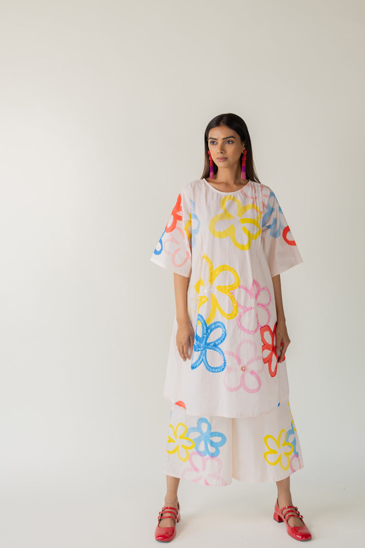 Bubble Bloom Embroidered Tunic