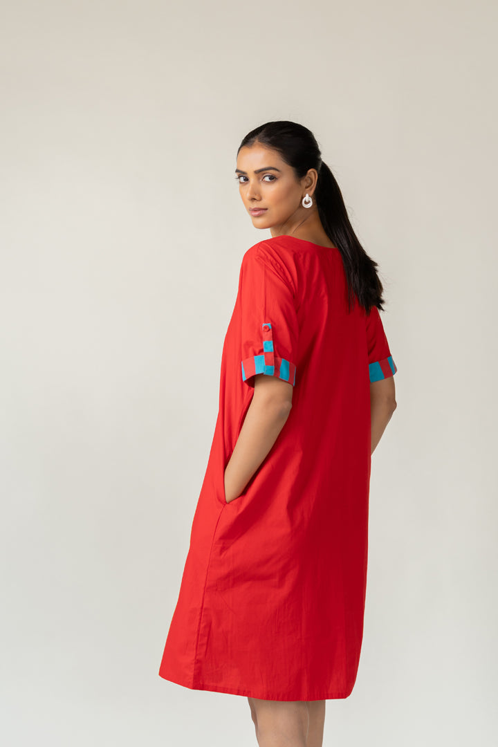 Scarlet Pop Shift Dress