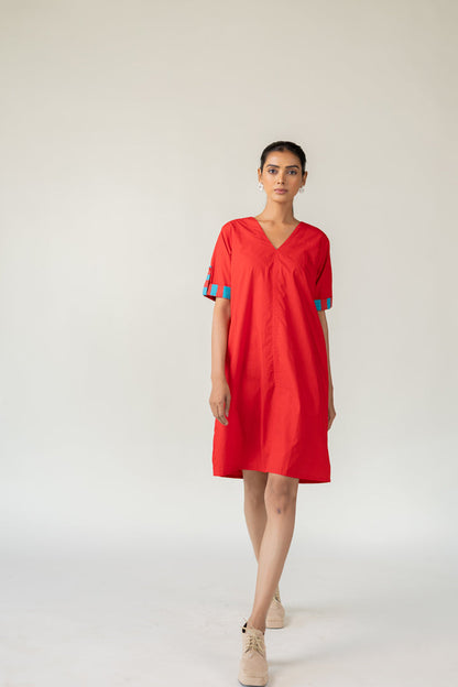 Scarlet Pop Shift Dress