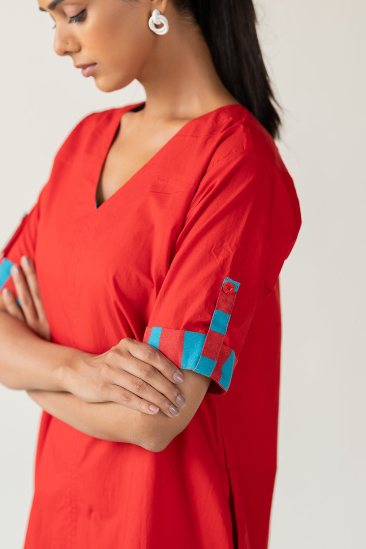 Scarlet Pop Shift Dress