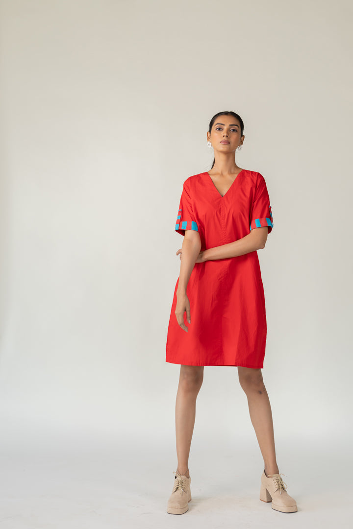 Scarlet Pop Shift Dress