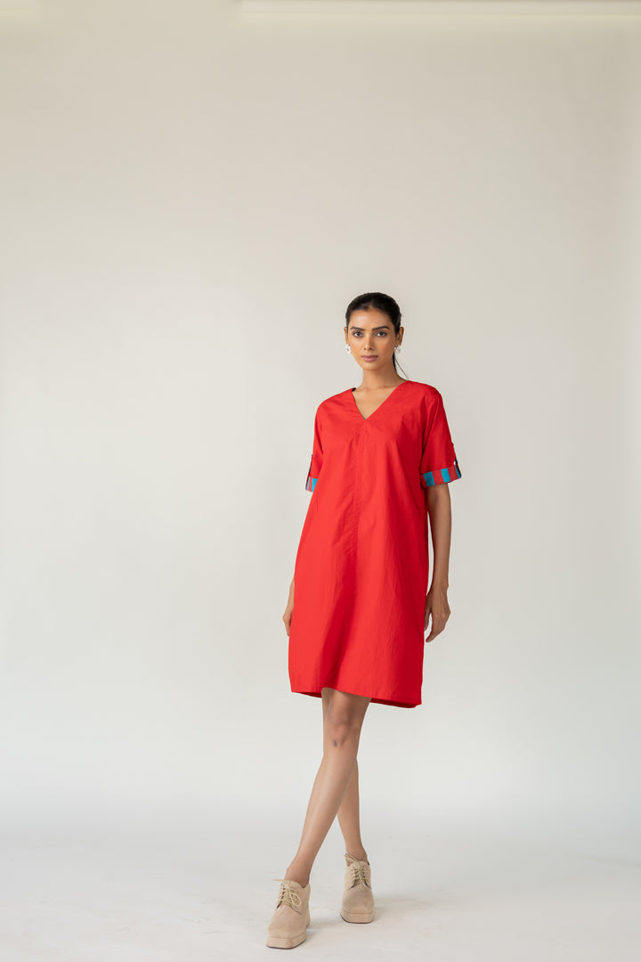 Scarlet Pop Shift Dress