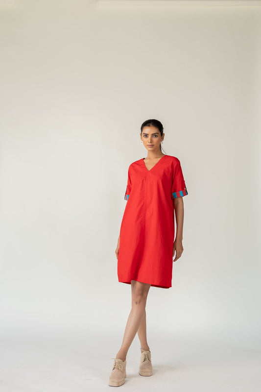 Scarlet Pop Shift Dress