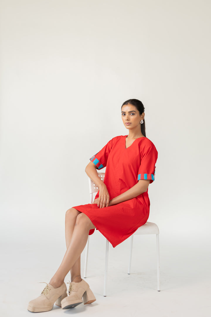 Scarlet Pop Shift Dress