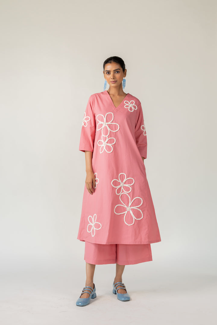 Dusky Bloom Kurta Co-Ord