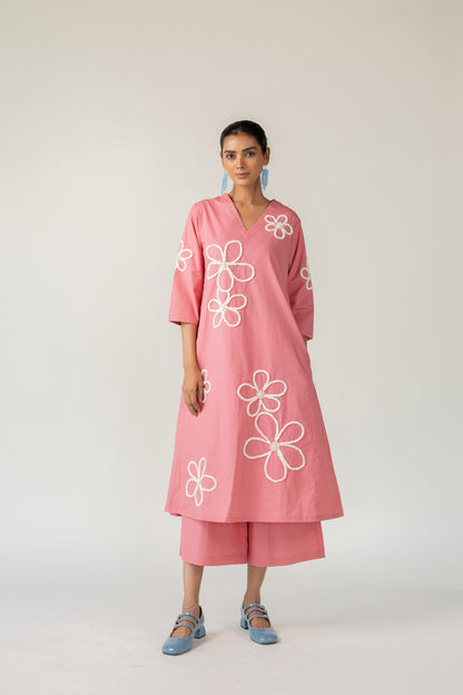 Dusky Bloom Kurta Co-Ord