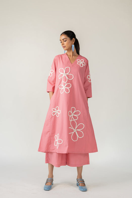 Dusky Bloom Kurta Co-Ord