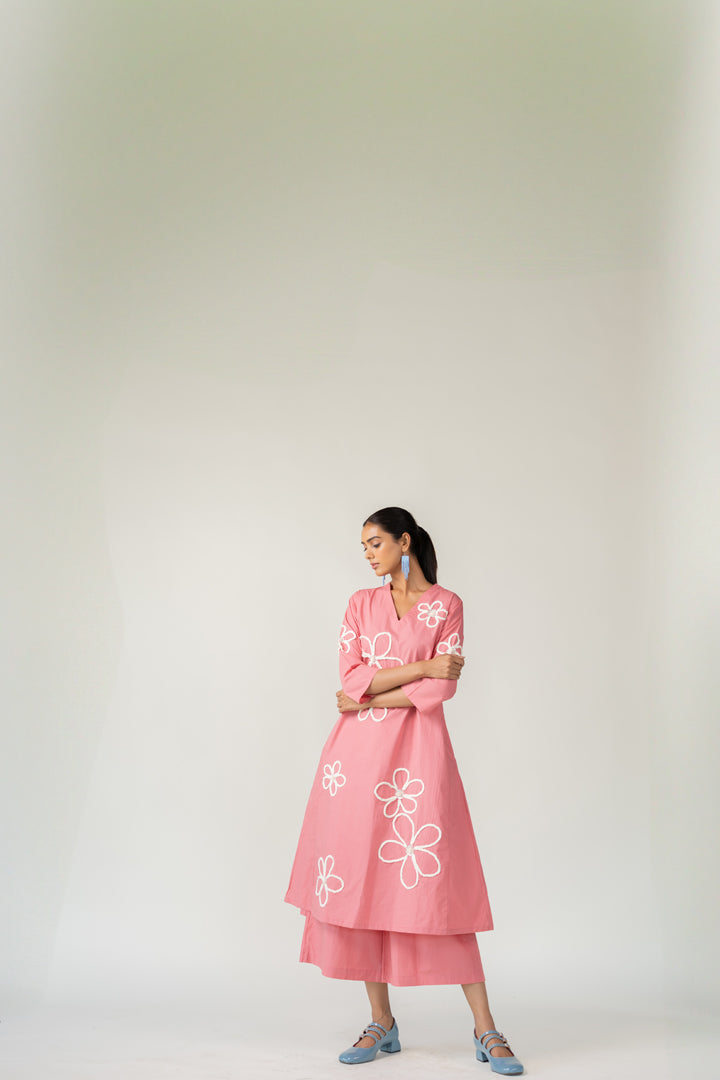 Dusky Bloom Kurta Co-Ord