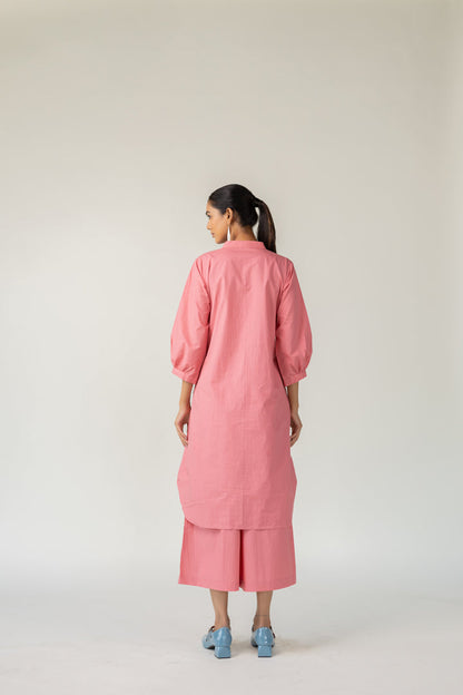 Dusky Bloom Buttondown Tunic Co-Ord