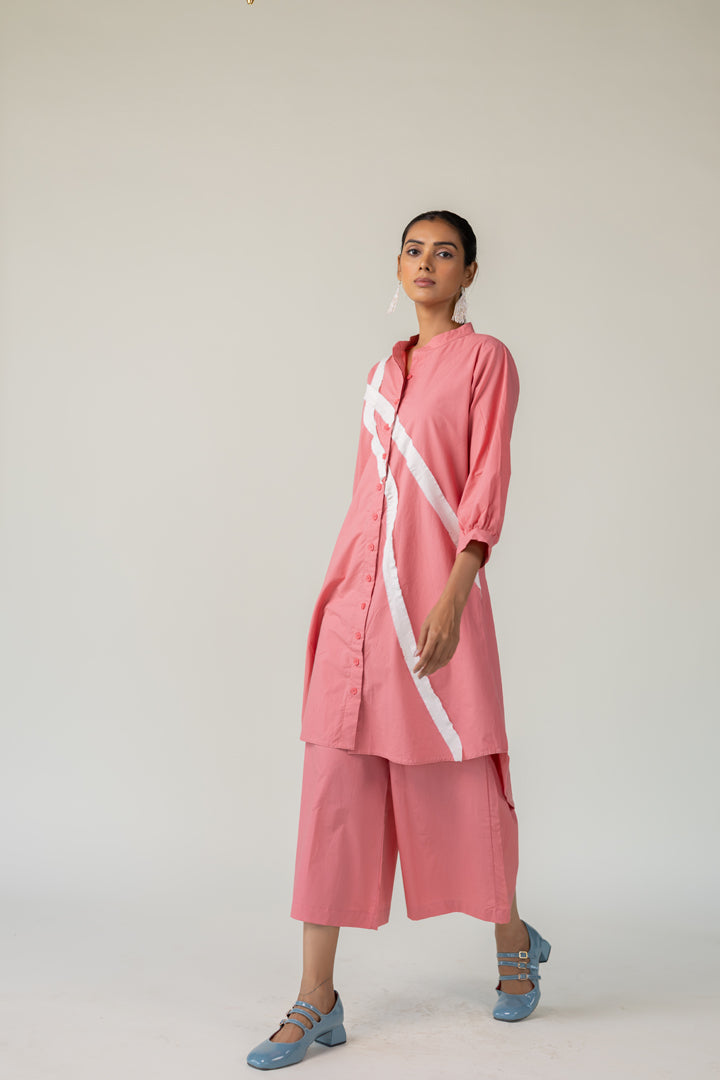 Dusky Bloom Buttondown Tunic