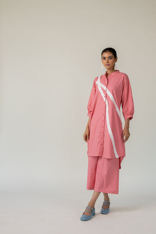Dusky Bloom Buttondown Tunic Co-Ord