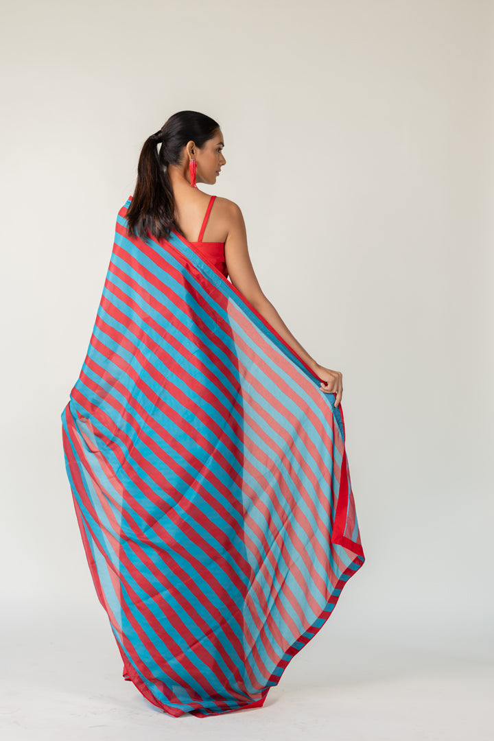 Metro Stripes Saree