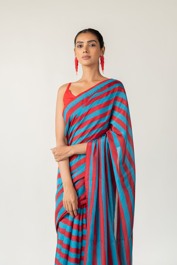 Metro Stripes Saree