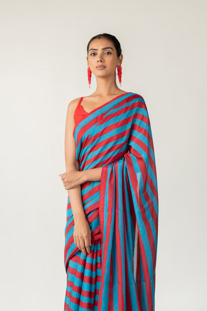 Metro Stripes Saree
