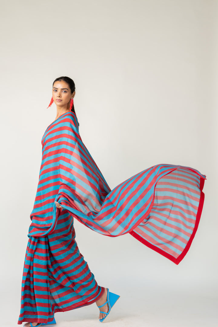 Metro Stripes Saree