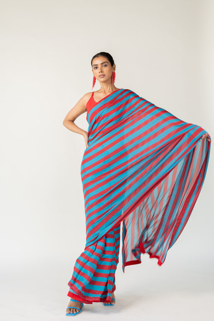 Metro Stripes Saree