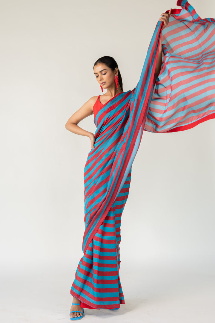 Metro Stripes Saree