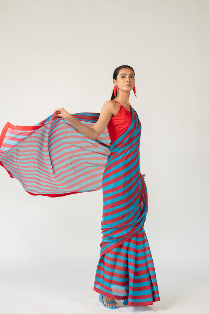 Metro Stripes Saree