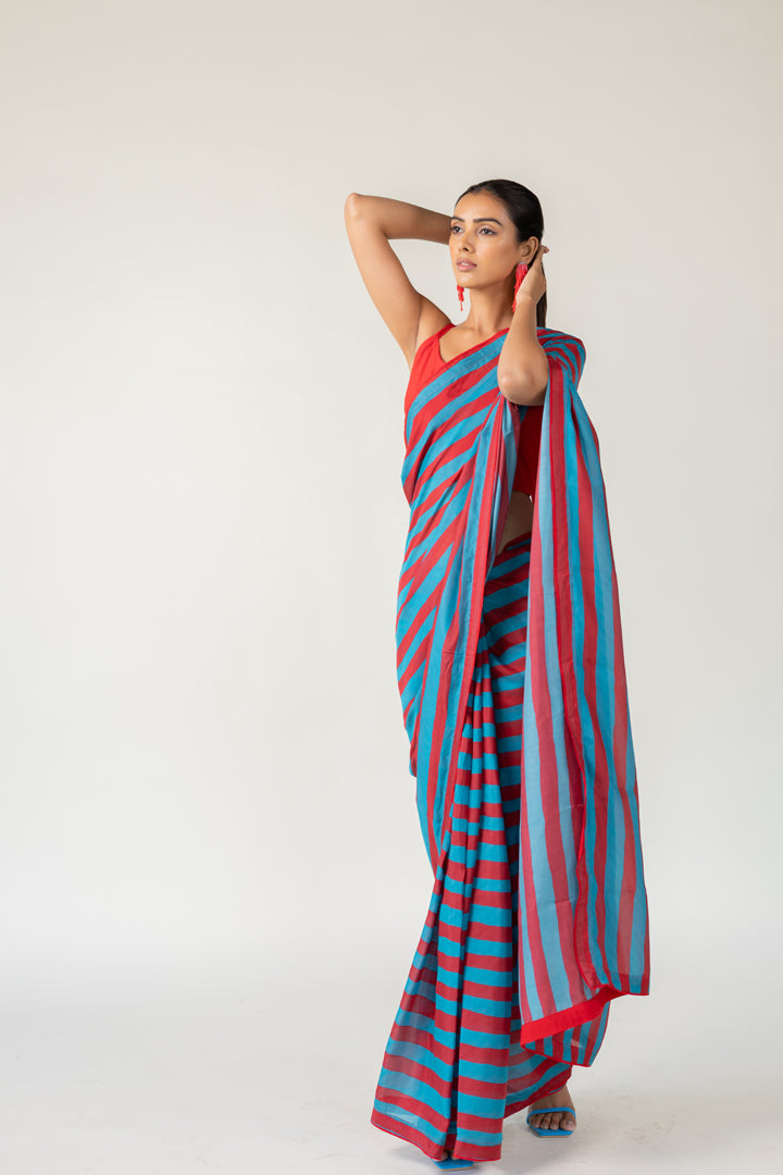Metro Stripes Saree