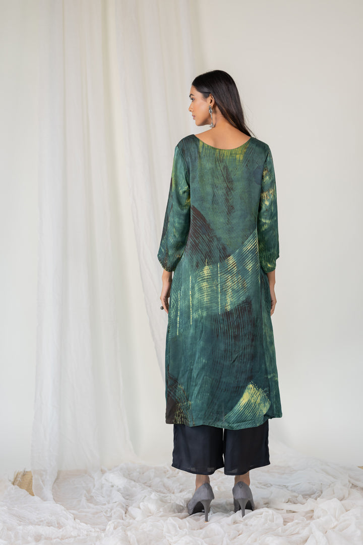 Forest Whispers Modal Silk Kurta
