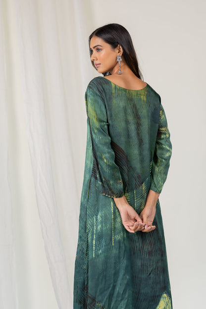 Forest Whispers Modal Silk Kurta