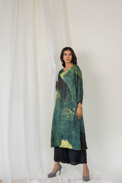 Forest Whispers Modal Silk Kurta