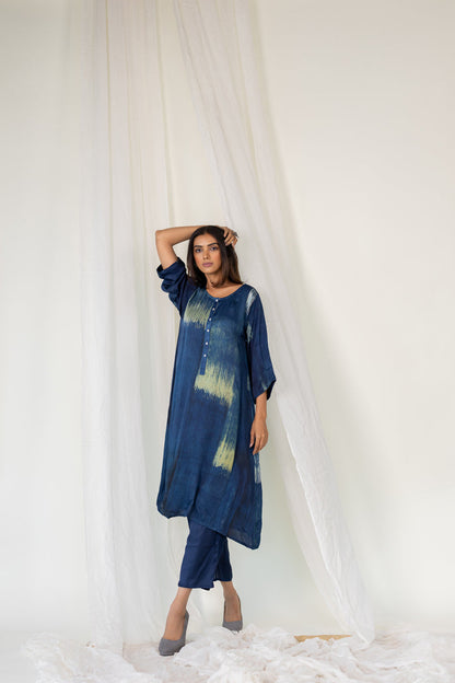Indigo Hues Modal Silk Set