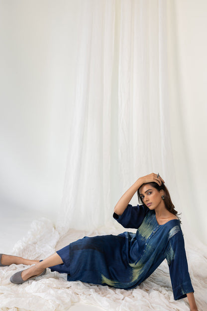 Indigo Hues Modal Silk Set