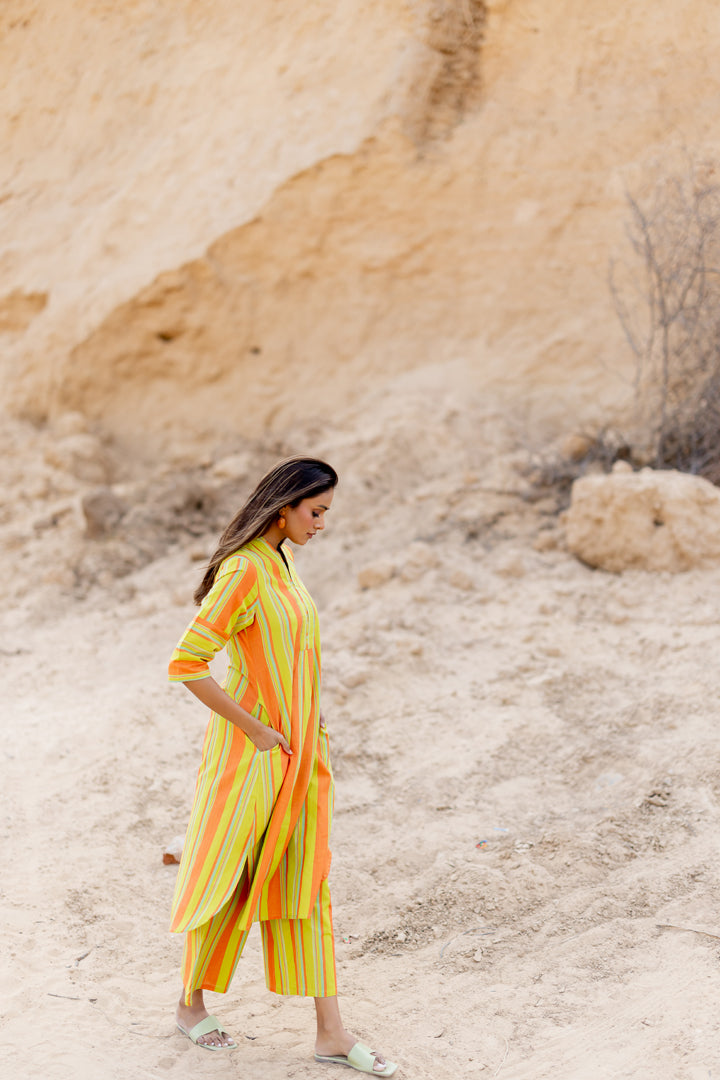 Sunset Stripes Kurta Set