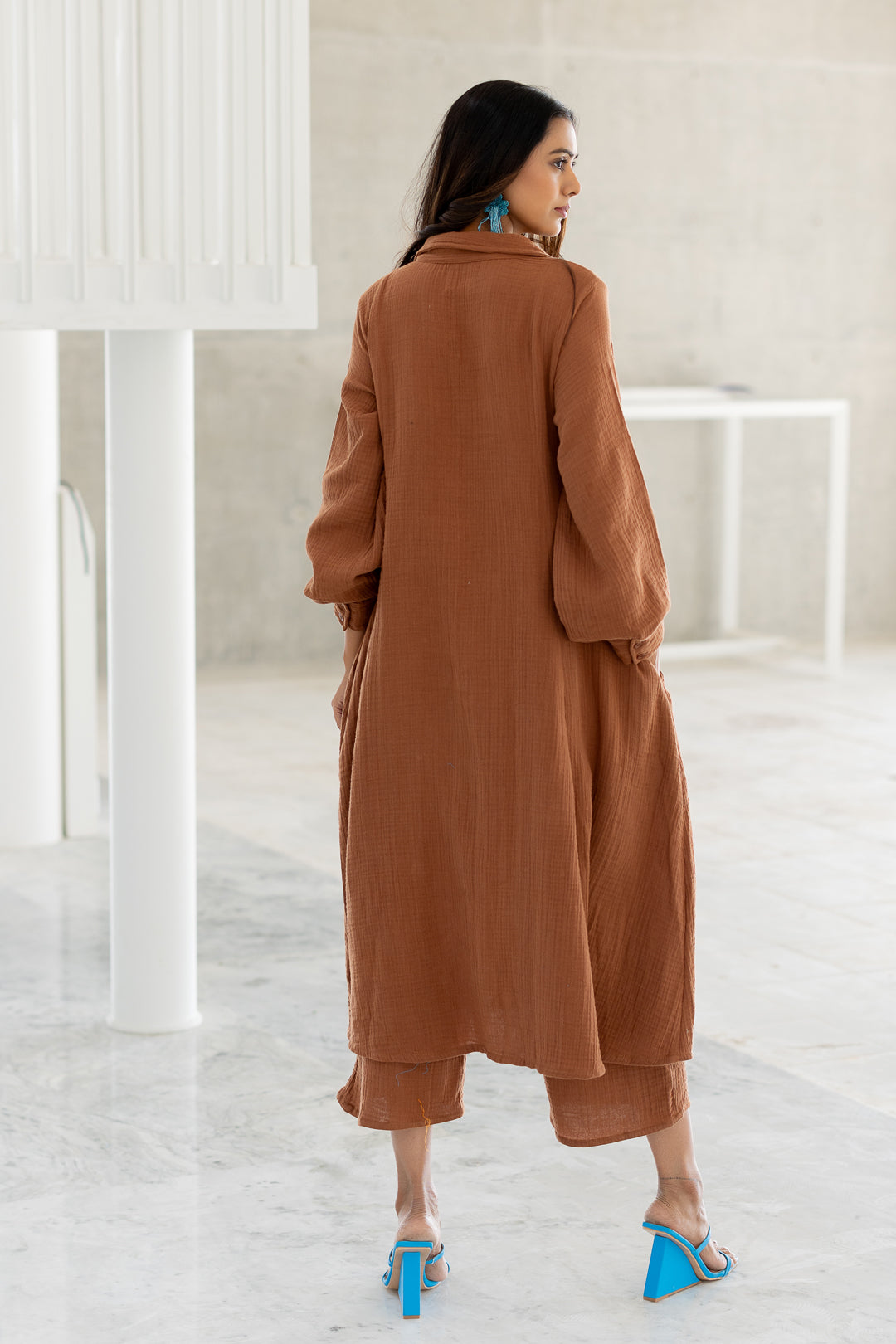 Pecan Brown Tunic Dress