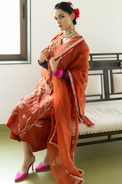 Rajasvi Embroidered Kurta Set with Dupatta