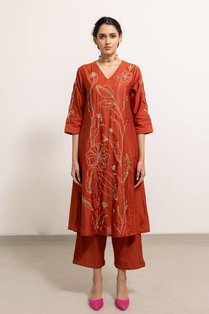 Rajasvi Embroidered Kurta Set with Dupatta