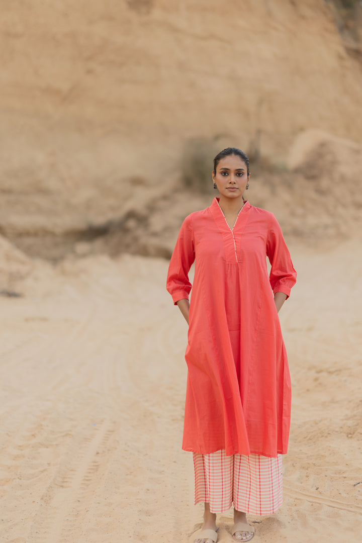 Salmon Pink Kurta