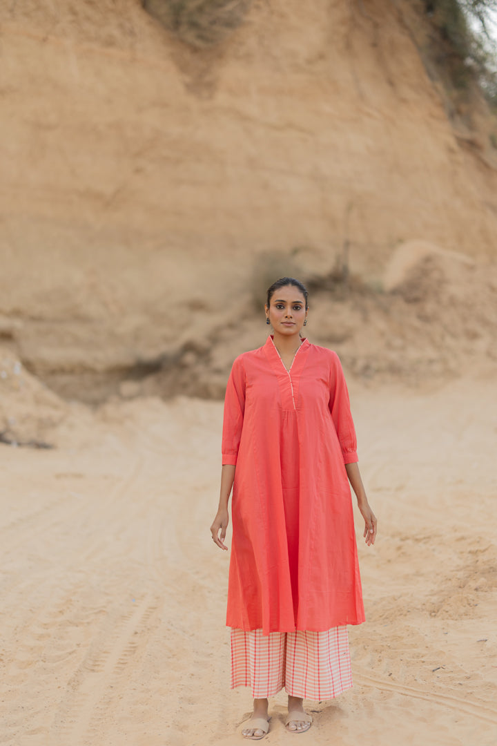Salmon Pink Kurta