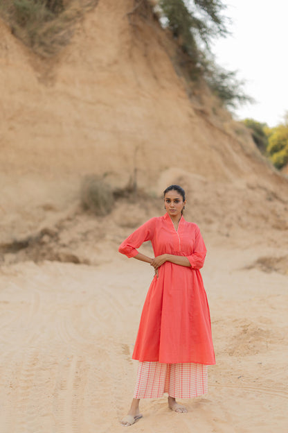 Salmon Pink Kurta