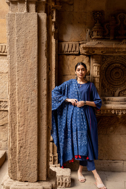 Midnight blue kurta set