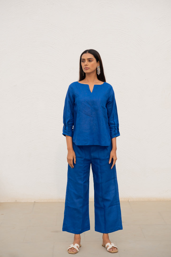 Sapphire Linen Top