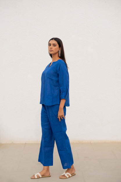 Sapphire Linen Top