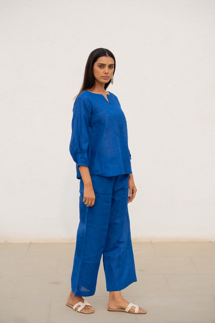 Sapphire Linen Top