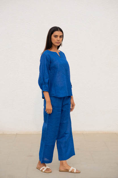 Sapphire Linen Top