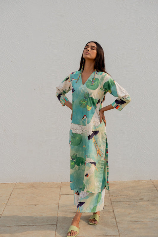 Birds Eye View Kurta Set