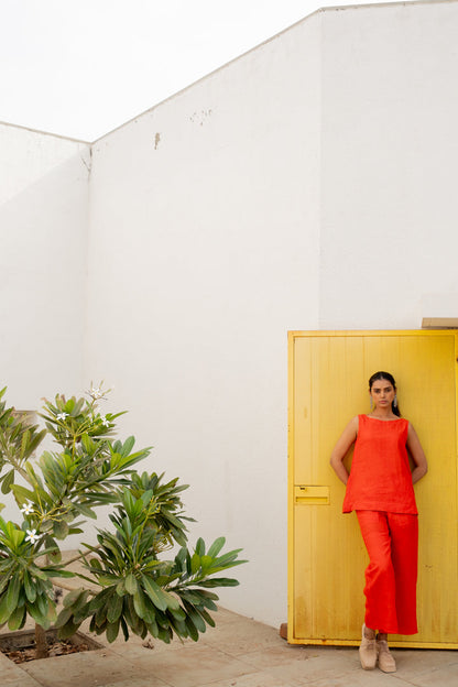 Scarlet Linen Co-Ord