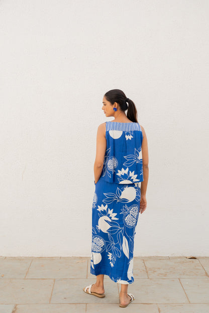 Blue Anaar Skirt Co-Ord