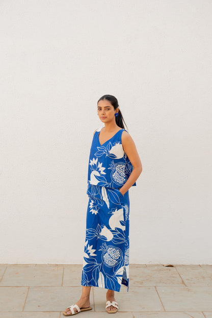 Blue Anaar Skirt Co-Ord