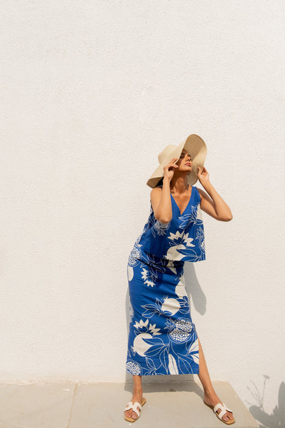 Blue Anaar Skirt Co-Ord