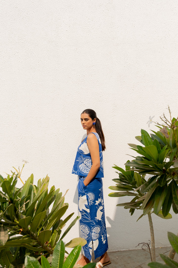 Blue Anaar Skirt Co-Ord