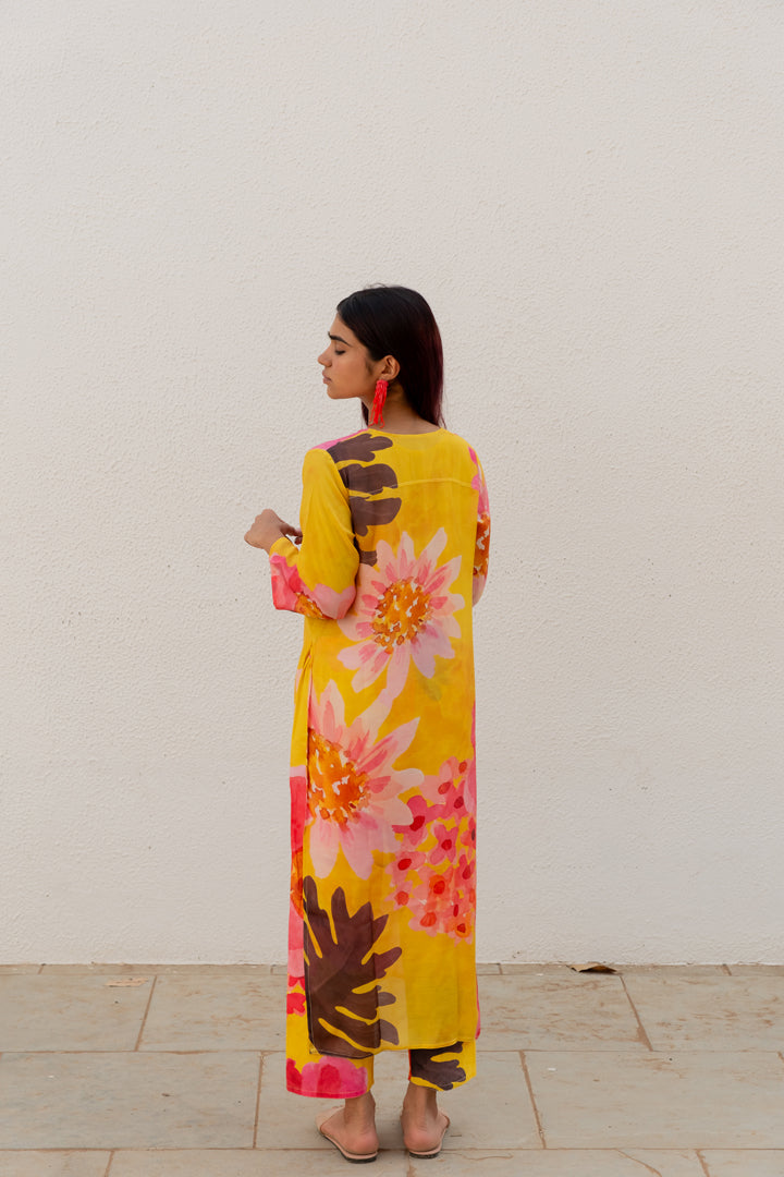Tuscany Flowers Kurta