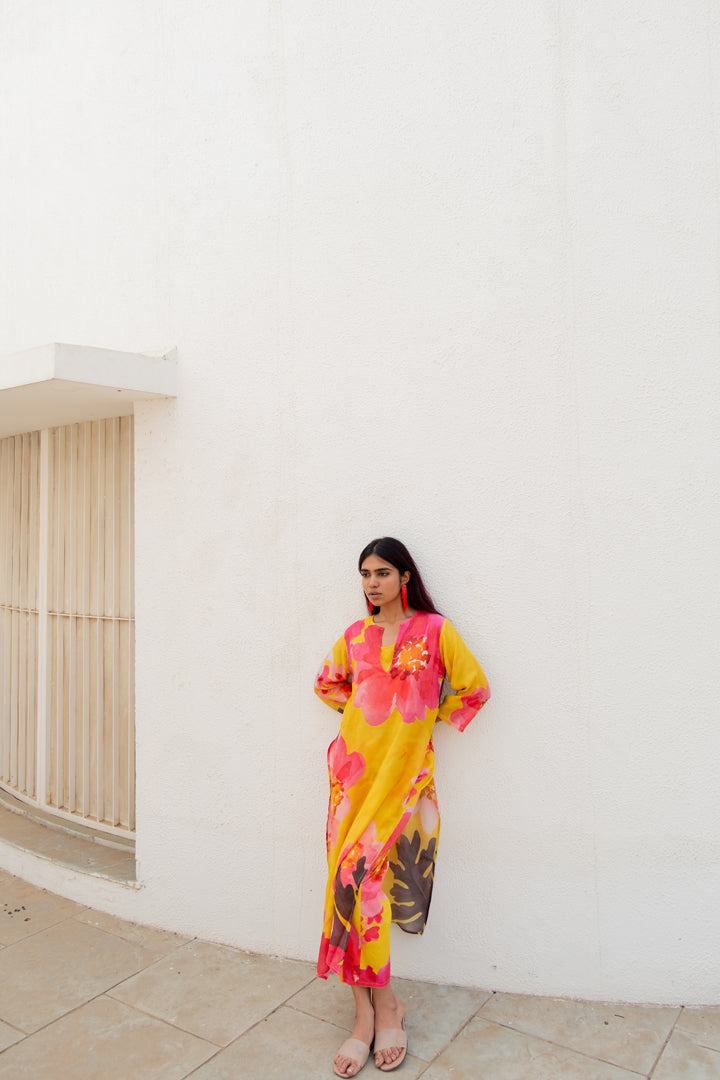 Tuscany Flowers Kurta Set