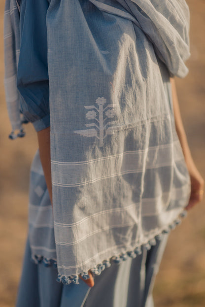 Ash grey Dupatta